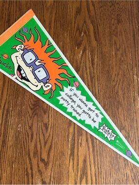 Vintage 1998 Rugrats Chuckie Finster Pennant - New Old Stock (NOS)
